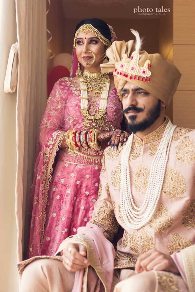 wedding day couple portrait